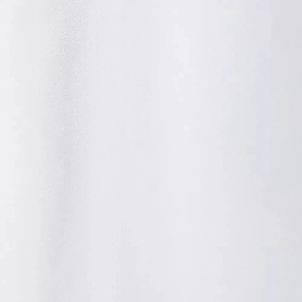 Pillowfort Solid White Twill Single Blackout & Lined Curtain Panel 42